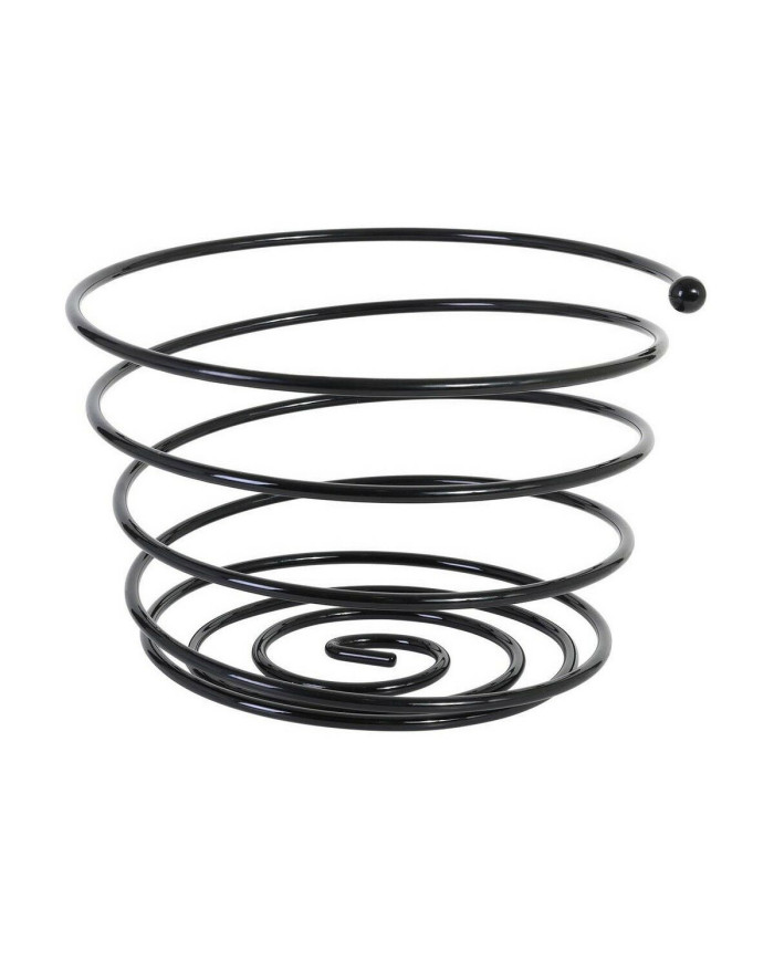 Fruit Bowl Viejo Valle Black Spiral Ø 26 x 17 cm (2 Units)
