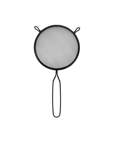 Strainer Quttin Black Metal Ø 10 cm (24 Units)