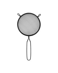 Strainer Quttin Black Metal Ø 10 cm (24 Units)