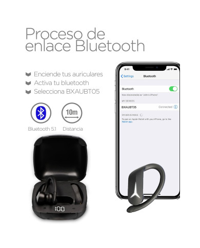Sports Headphones KSIX Sport Buds 2 700 mAh