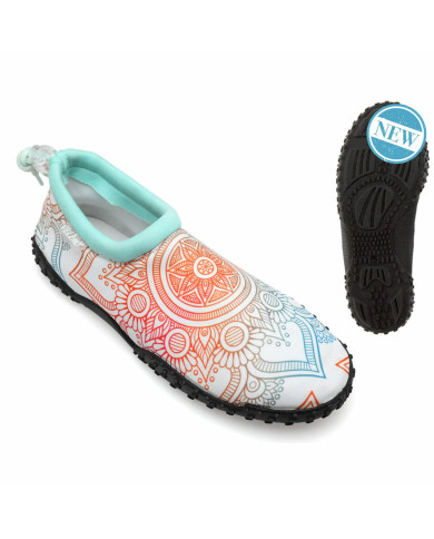 Slippers White Mandala Adults unisex