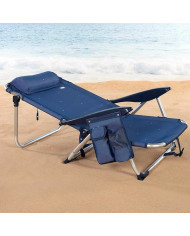 Beach Chair Aktive Dark blue 51 x 45 x 76 cm Beach