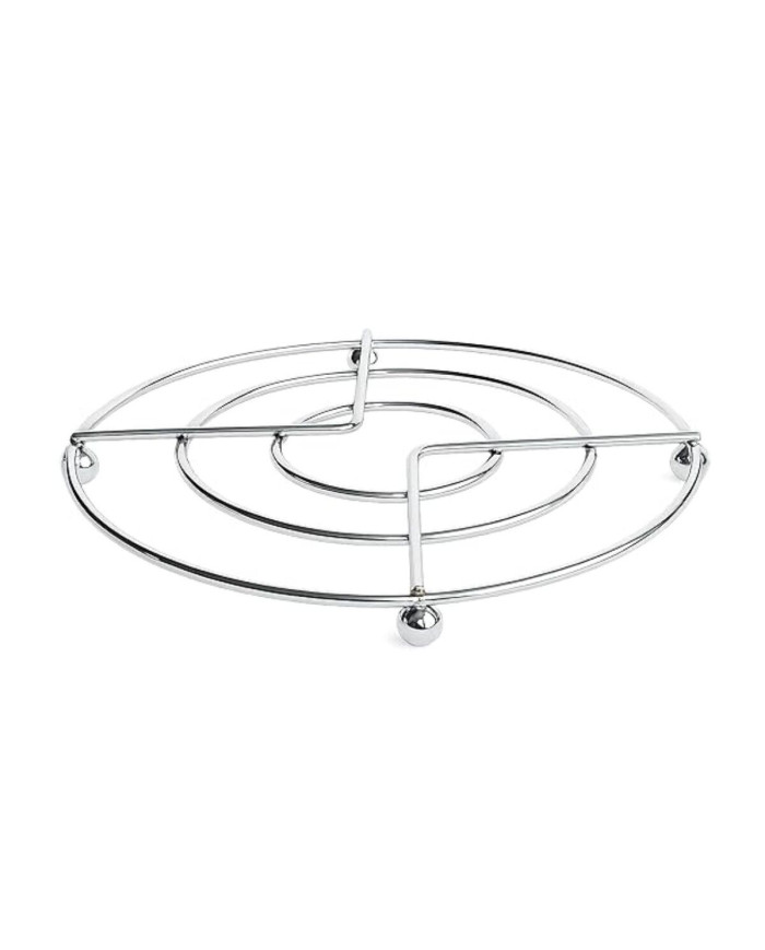 Foldable Table-top Mat Chrome-plated steel ø 22 x 22 cm