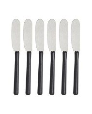 Butter Knife Kinvara Black Silver Plastic 1 x 20 x 13 cm