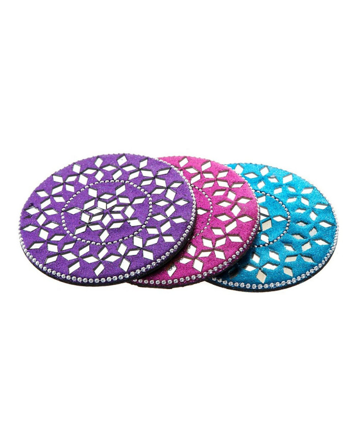 Coasters DKD Home Decor Aluminium MDF Wood (3 pcs)