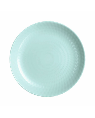 Flat plate Luminarc Pampille Turquoise Glass (Ø 25 cm)