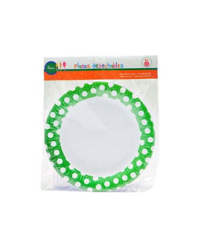 Plate set Disposable 12 Units