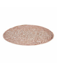 Table Mat Kinvara Pink Plastic Ø 38 cm (12 Units)