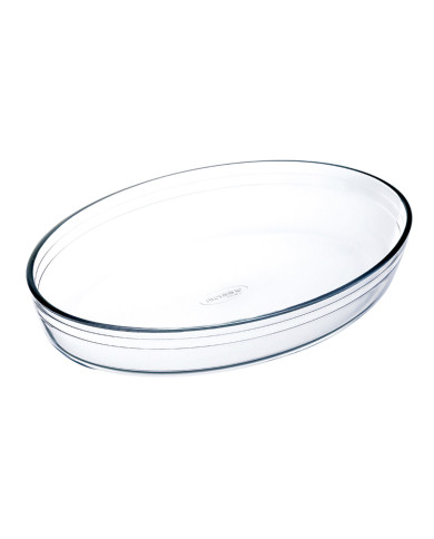 Oven Dish Ô Cuisine Ocuisine Vidrio Transparent Glass Oval 26,2 x 17,9 x 6,2 cm (6 Units)