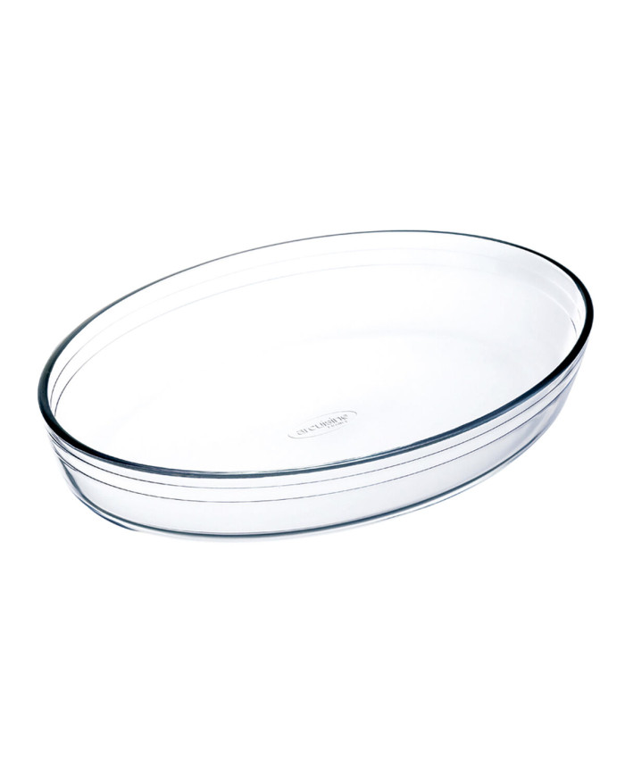 Oven Dish Ô Cuisine Ocuisine Vidrio Transparent Glass Oval 26,2 x 17,9 x 6,2 cm (6 Units)