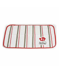 Table Mat Kinvara Bon Appetit White Red 33 x 0,3 x 48 cm (12 Units)