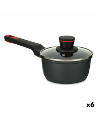 Saucepan with Lid Kinvara Black Metal Aluminium Bakelite Cast aluminium Ø 16 cm 17,1 x 14 x 35,2 cm (6 Units)
