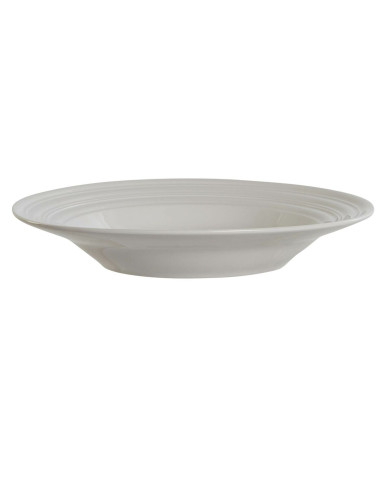 Deep Plate DKD Home Decor White Porcelain 20 x 20 x 3 cm