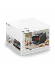 Air Fryer with Grill, Accessories and Recipe Book InnovaGoods Fryinn 12-in-1 6000 Black Steel 3400 W 6 L