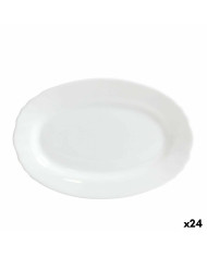 Serving Platter Bormioli Ebro Glass Oval 23 x 15,5 x 2,1 cm (24 Units)