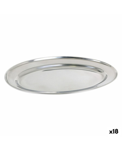 Tray Privilege 42853 Stainless steel Oval (18 Units) (35 x 22,2 cm)