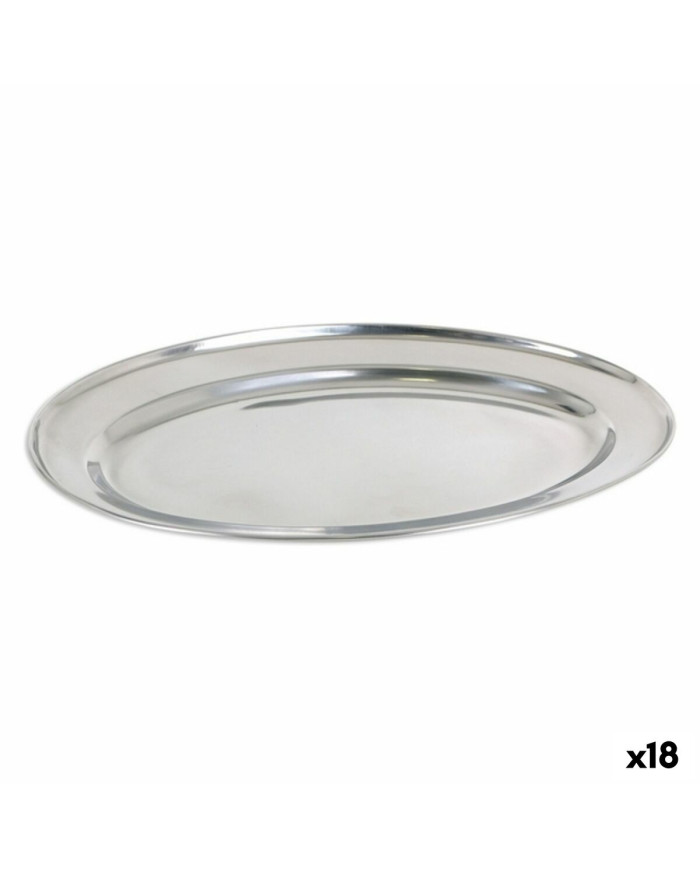 Tray Privilege 42853 Stainless steel Oval (18 Units) (35 x 22,2 cm)