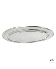 Tray Privilege 42853 Stainless steel Oval (18 Units) (35 x 22,2 cm)