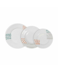Dinnerware Set La Mediterránea Veronique Circular 12 Pieces (2 Units)