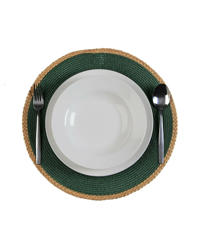 Table Mat Versa Green Jute polypropylene Water hyacinth 38 x 38 cm