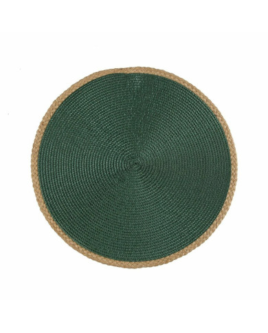 Table Mat Versa Green Jute polypropylene Water hyacinth 38 x 38 cm