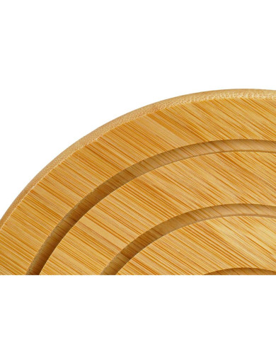Table Mat Kinvara Natural Bamboo Circular 19 x 1 x 19 cm (24 Units)