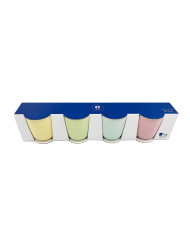 Piece Coffee Cup Set Home ESPRIT Yellow Blue Green Pink Porcelain 90 ml 4 Pieces