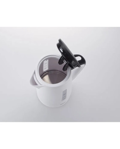 Kettle JATA White Black 2200 W Stainless steel Plastic 1 L