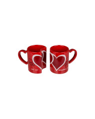 Set of Mugs Out of the Blue Red (2 Units)