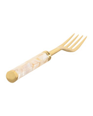 Cutlery Home ESPRIT White Golden Stainless steel Mother of pearl 4,5 X 2 X 21 CM 16 Pieces