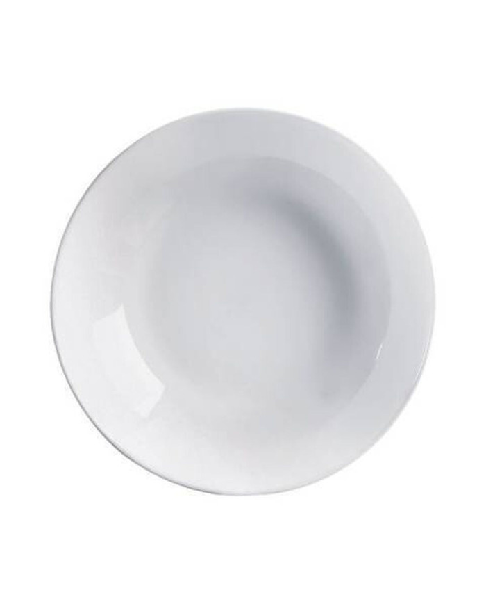 Deep Plate Arcoroc Evolutions White Opaline glass Minimalist