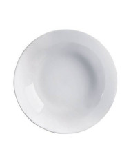 Deep Plate Arcoroc Evolutions White Opaline glass Minimalist