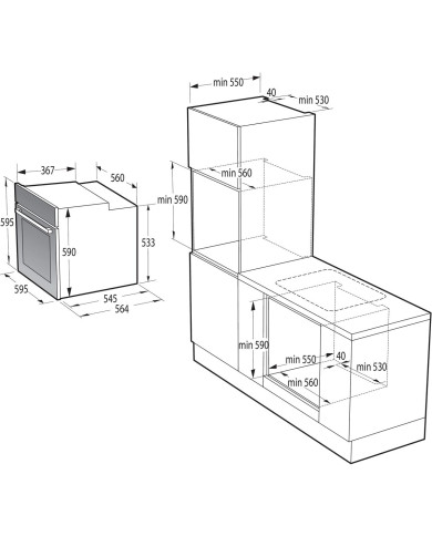 Oven Hisense BI62216AX MF 77 L 3500 W (Refurbished B)