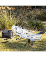 Inflatable Transparent Kayak with Accessories Paros InnovaGoods 312 cm 2 places
