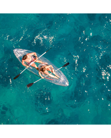 Inflatable Transparent Kayak with Accessories Paros InnovaGoods 312 cm 2 places