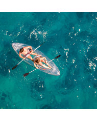 Inflatable Transparent Kayak with Accessories Paros InnovaGoods 312 cm 2 places