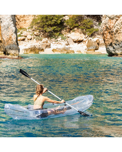 Inflatable Transparent Kayak with Accessories Paros InnovaGoods 312 cm 2 places
