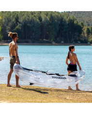 Inflatable Transparent Kayak with Accessories Paros InnovaGoods 312 cm 2 places