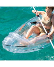 Inflatable Transparent Kayak with Accessories Paros InnovaGoods 312 cm 2 places