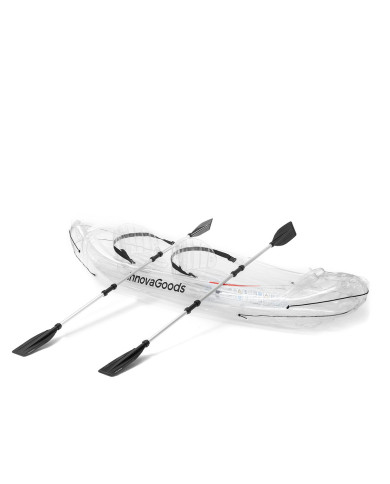 Inflatable Transparent Kayak with Accessories Paros InnovaGoods 312 cm 2 places