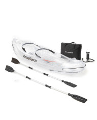 Inflatable Transparent Kayak with Accessories Paros InnovaGoods 312 cm 2 places