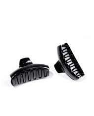 Hair clips Inca Pinza Grande Black 2 Units