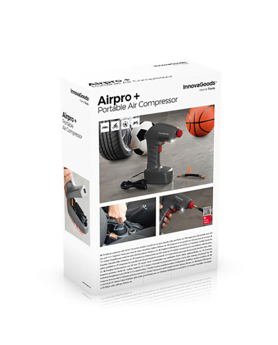 Portable Air Compressor with LED Light. Airpro+ InnovaGoods