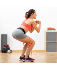 Belt with resistance bands for Glutes and Exercise Guide Bootrainer InnovaGoods
