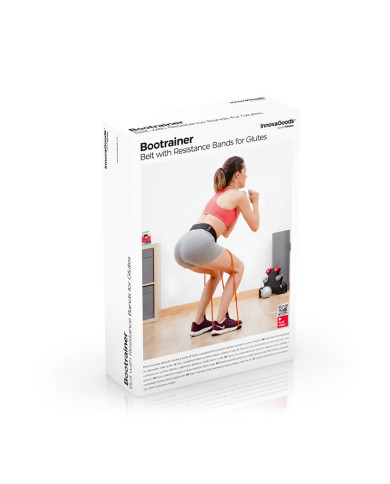 Belt with resistance bands for Glutes and Exercise Guide Bootrainer InnovaGoods
