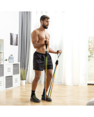 Set of Resistance Bands with Accessories and Exercise Guide Rebainer InnovaGoods 5 Units