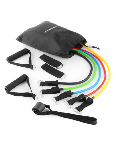 Set of Resistance Bands with Accessories and Exercise Guide Rebainer InnovaGoods 5 Units