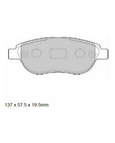 Brake pads Black Diamond PP590 Ventilated Frontal