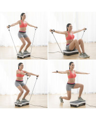 Vibration Training Plate with Accessories and Exercise Guide Vybeform InnovaGoods