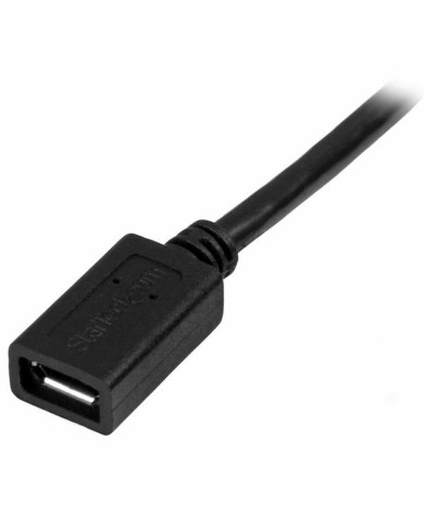 Cable Micro USB Startech USBUBEXT50CM         Black